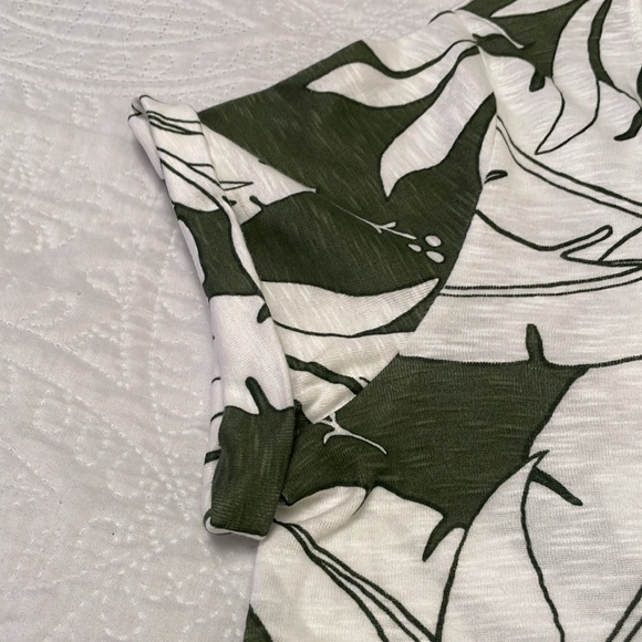 NWT PHILOSOPHY Republic Clothing Cotton Tropical Palm Print Popover Top Large - Picture 12 of 15